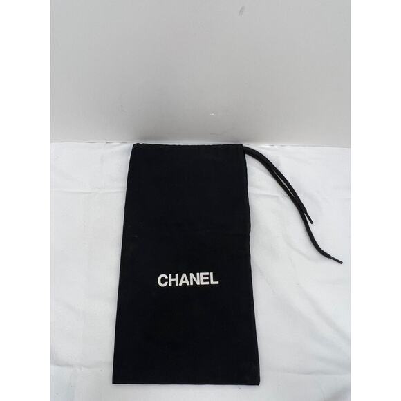 Chanel Small Black Dust Bag Cotton Drawstring Storage Travel Packable Organize - Picture 2 of 4